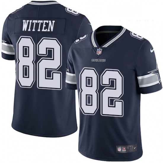 Youth Nike Dallas Cowboys 82 Jason Witten Navy Blue Team Color Vapor Untouchable Limited Player NFL 