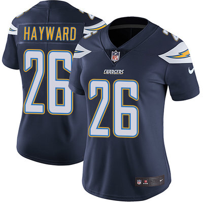 Nike Chargers #26 Casey Hayward Navy Blue Team Color Womens Stitched NFL Vapor Untouchable Limited J