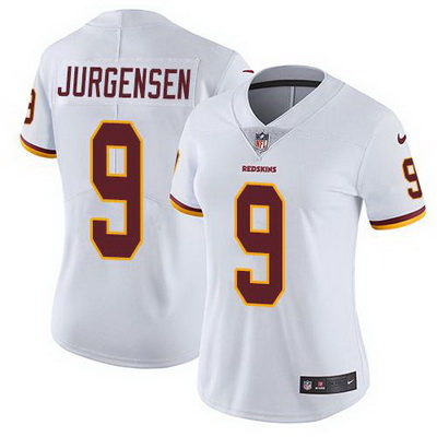 Nike Redskins #9 Sonny Jurgensen White Womens Stitched NFL Vapor