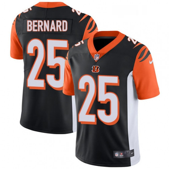 Mens Nike Cincinnati Bengals 25 Giovani Bernard Vapor Untouchable Limited Black Team Color NFL Jerse