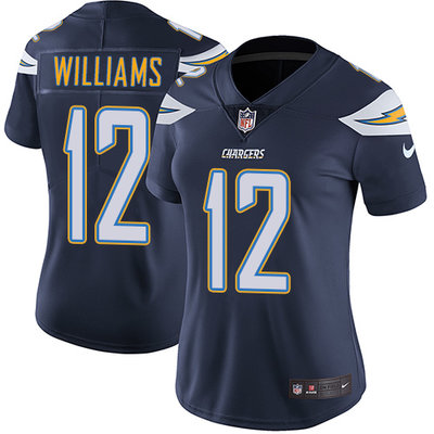 Nike Chargers #12 Mike Williams Navy Blue Team Color Womens Stitched NFL Vapor Untouchable Limited J