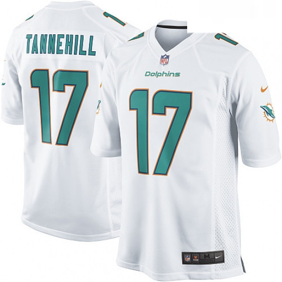 Youth Nike Miami Dolphins 17 Ryan Tannehill Game White NFL Jersey