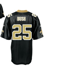 New Orleans Saints 25 Reggie Bush black mens Elite new jersey