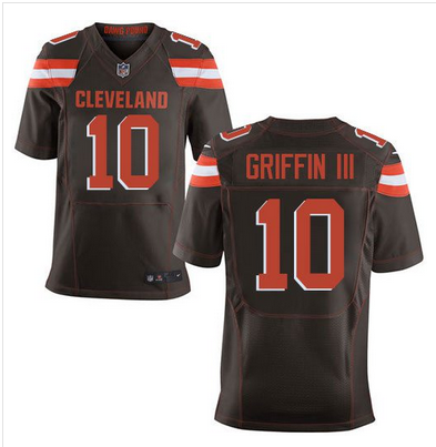 Nike Browns #10 Robert Griffin III Brown Team Color Mens Stitched NFL New Elite Jersey