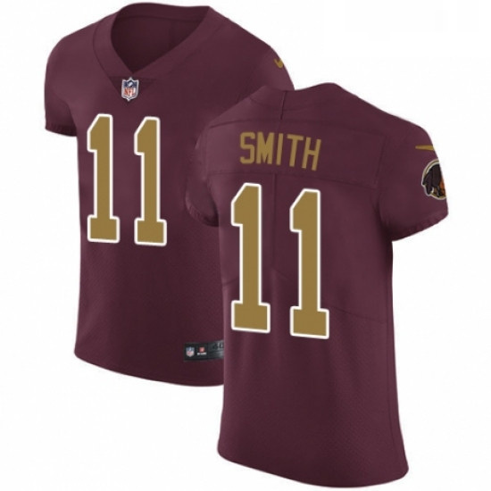 Mens Nike Washington Redskins 11 Alex Smith Burgundy Red Alternate Vapor Untouchable Elite Player NF