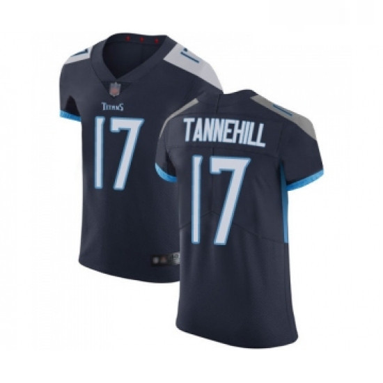 Mens Tennessee Titans 17 Ryan Tannehill Navy Blue Team Color Vapor Untouchable Elite Player Football