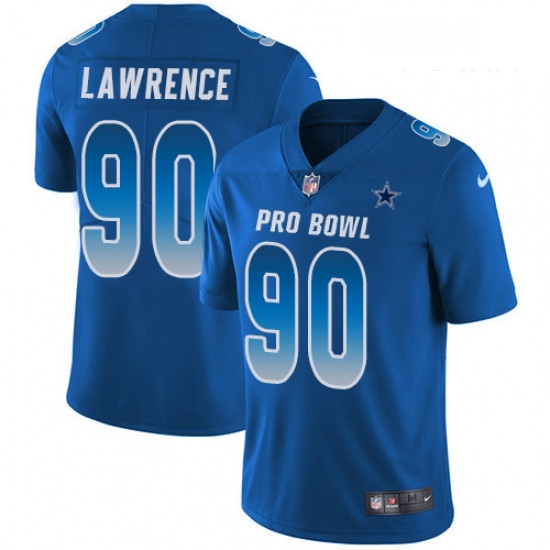 Youth Nike Dallas Cowboys 90 DeMarcus Lawrence Limited Royal Blue 2018 Pro Bowl NFL Jersey