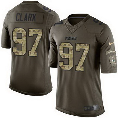 Nike Packers #97 Kenny Clark Green Mens Stitched NFL Limited Salute To Service Jersey