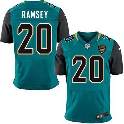 Nike Jaguars #20 Jalen Ramsey Teal Green Team Color Mens Stitched NFL Elite Jersey