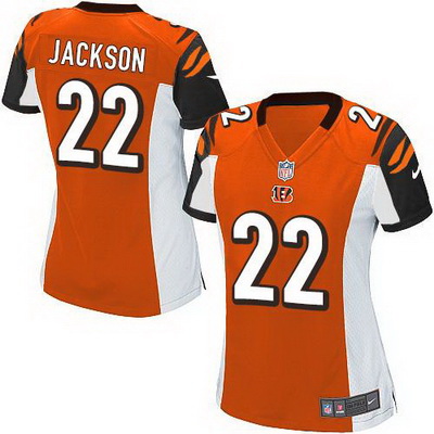 Nike Bengals #22 William Jackson Orange Alternate Womens Stitched NFL Elite Jersey