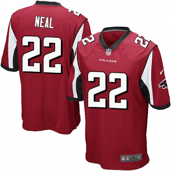 Men Nike Atlanta Falcons 22 Keanu Neal Game Red Team Color NFL Jersey