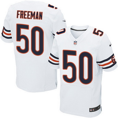 Nike Bears #50 Jerrell Freeman White Mens Stitched NFL Elite Jersey