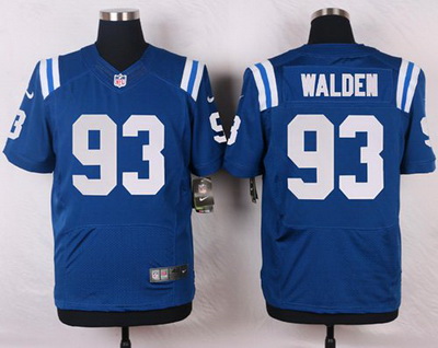 Nike Colts #93 Erik Walden Royal Blue Team Color Mens Stitched NFL Elite Jersey