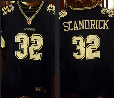 Nike Cowboys #32 Scandrick Navy Blue Team Color Mens Stitched NFL Elite Jersey