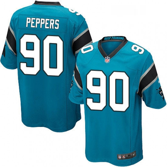 Mens Nike Carolina Panthers 90 Julius Peppers Game Blue Alternate NFL Jersey