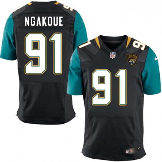 Men Nike Jacksonville Jaguars 91 Yannick Ngakoue Black Alternate Vapor Untouchable Elite Player NFL 