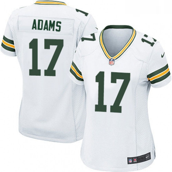 Womens Nike Green Bay Packers 17 Davante Adams Game White NFL Jersey