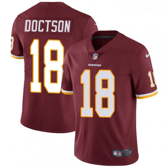 Mens Nike Washington Redskins 18 Josh Doctson Burgundy Red Team Color Vapor Untouchable Limited Play