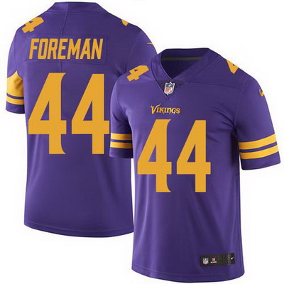 Nike Vikings #44 Chuck Foreman Purple Mens Stitched NFL Limited Rush Jersey