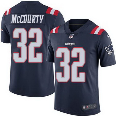 Nike Patriots #32 Devin McCourty Navy Blue Mens Stitched NFL Limited Rush Jersey