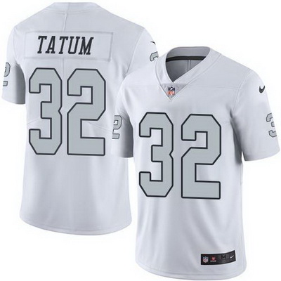 Nike Raiders #32 Jack Tatum White Mens Stitched NFL Limited Rush Jersey