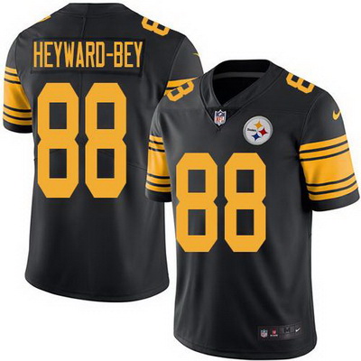 Nike Steelers #88 Darrius Heyward Bey Black Mens Stitched NFL Limited Rush Jersey