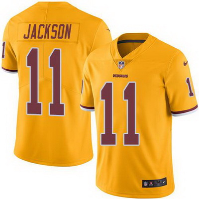 Nike Redskins #11 DeSean Jackson Gold Mens Stitched NFL Limited Rush Jersey