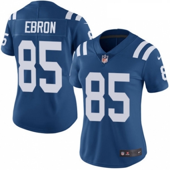 Womens Nike Indianapolis Colts 85 Eric Ebron Royal Blue Team Color Vapor Untouchable Limited Player 