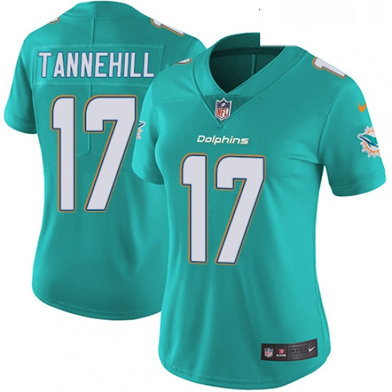 Womens Nike Miami Dolphins 17 Ryan Tannehill Aqua Green Team Color Vapor Untouchable Limited Player 