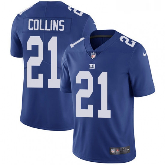 Mens Nike New York Giants 21 Landon Collins Royal Blue Team Color Vapor Untouchable Limited Player N