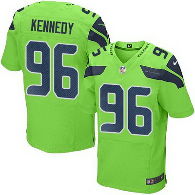 Nike Seahawks #96 Cortez Kennedy Green Mens Stitched NFL Elite Rush Jersey