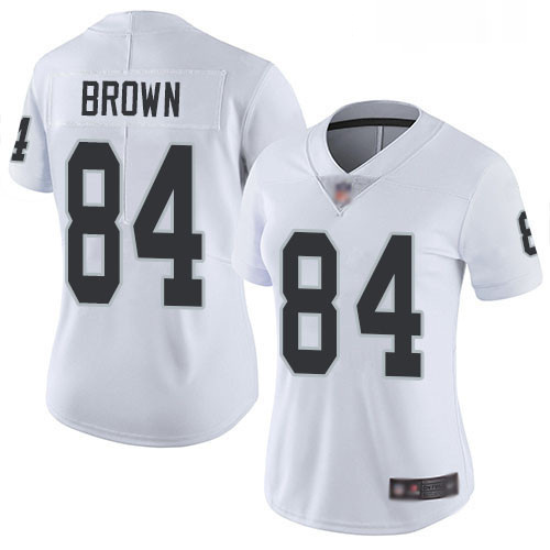 Womens Antonio Brown Limited White Road Jersey Oakland Raiders Football 84 Jersey Vapor Untouchabel 