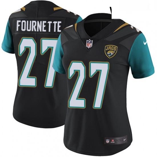 Womens Nike Jacksonville Jaguars 27 Leonard Fournette Black Alternate Vapor Untouchable Limited Play