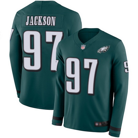 Eagles 97 Malik Jackson Midnight Green Team Color Youth Stitched