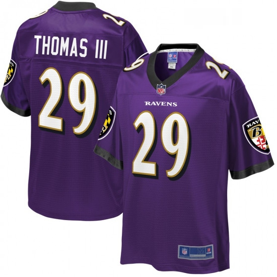 Youth Baltimore Ravens 29 Earl Thomas NFL Pro Line Player Jersey  Purple