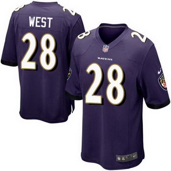 Nike Ravens 28 Terrance West Purple Team Color Youth Stitched NFL New Elite Jersey
