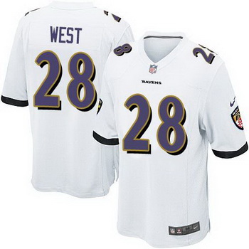 Nike Ravens 28 Terrance West White Youth Stitched NFL New Elite Jersey