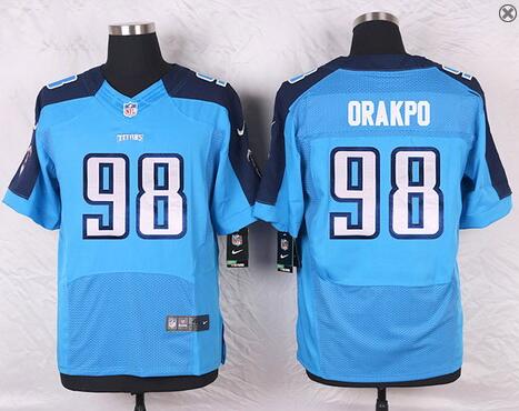 Mens Tennessee Titans #98 Brian Orakpo Light Blue Team Color NFL Nike Elite Jersey
