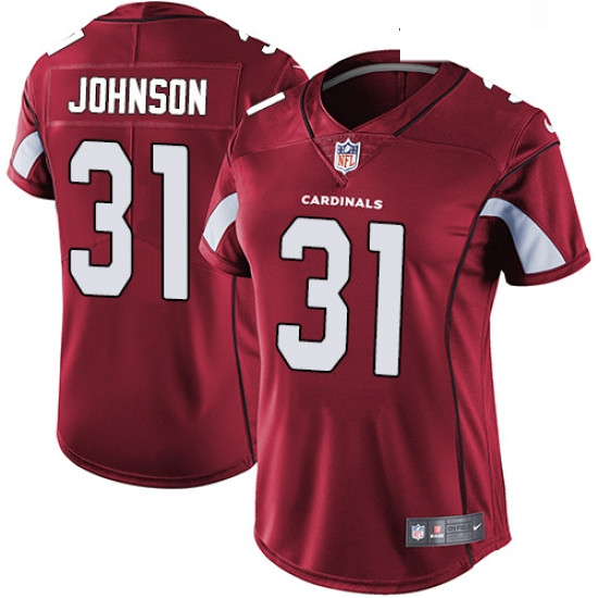 Womens Nike Arizona Cardinals 31 David Johnson Red Team Color Vapor Untouchable Limited Player NFL J