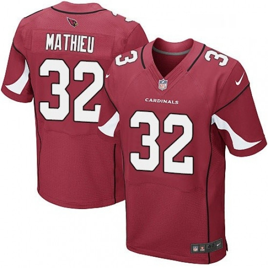 Men Nike Arizona Cardinals 32 Tyrann Mathieu Elite Red Team Color NFL Jersey