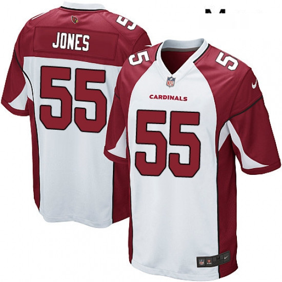 Men Nike Arizona Cardinals 55 Chandler Jones Game White NFL Jersey