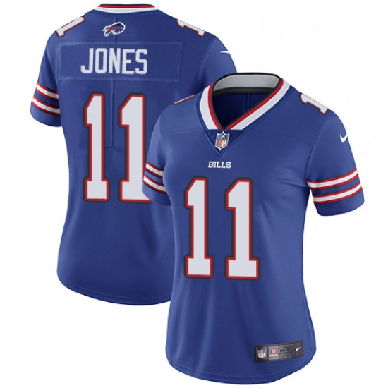 Womens Nike Buffalo Bills 11 Zay Jones Royal Blue Team Color Vapor Untouchable Limited Player NFL Je