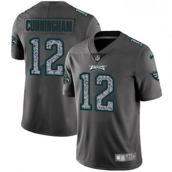 Youth Nike Philadelphia Eagles 12 Randall Cunningham Gray Static Vapor Untouchable Limited NFL Jerse