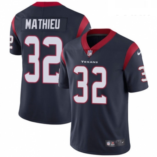 Youth Nike Houston Texans 32 Tyrann Mathieu Navy Blue Team Color Vapor Untouchable Limited Player NF