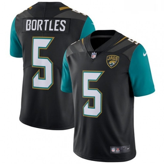 Youth Nike Jacksonville Jaguars 5 Blake Bortles Black Alternate Vapor Untouchable Limited Player NFL