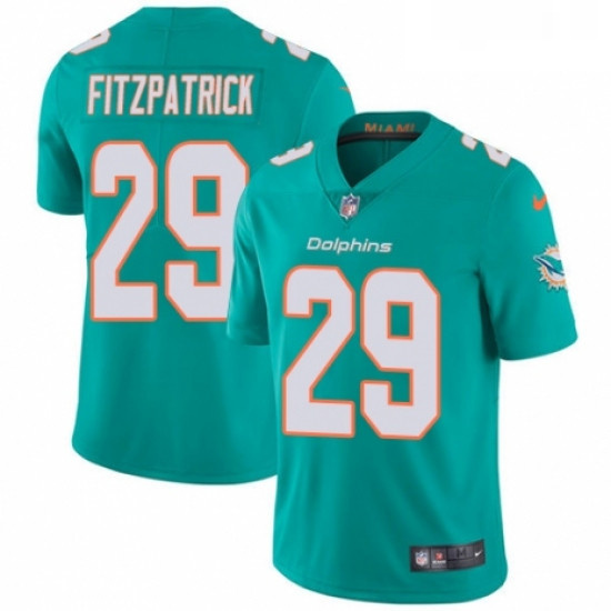 Youth Nike Miami Dolphins 29 Minkah Fitzpatrick Aqua Green Team Color Vapor Untouchable Elite Player