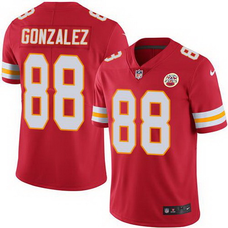 Nike Chiefs #88 Tony Gonzalez Red Mens Stitched NFL Limited Rush Jersey