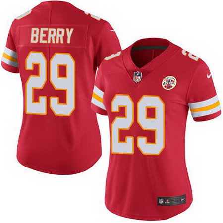 Nike Chiefs #29 Eric Berry Red Womens Stitched NFL Limited Rush Jersey