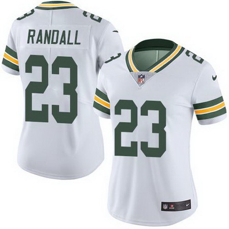 Nike Packers #23 Damarious Randall White Womens Stitched NFL Limited Rush Jersey