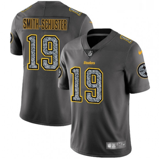 Mens Nike Pittsburgh Steelers 19 JuJu Smith Schuster Gray Static Vapor Untouchable Limited NFL Jerse